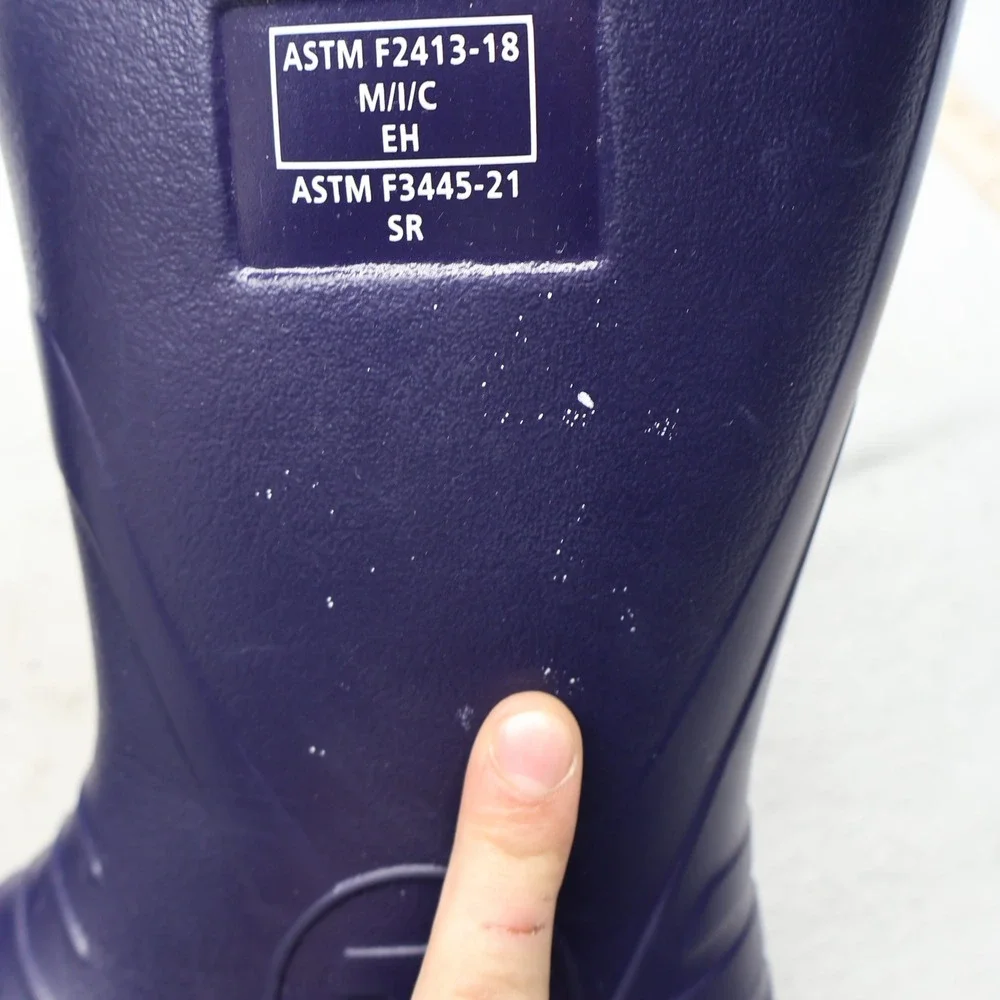 Tingley Flite Unisex M4 W6 Rain Boots Blue Slip Resistant Waterproof Utility